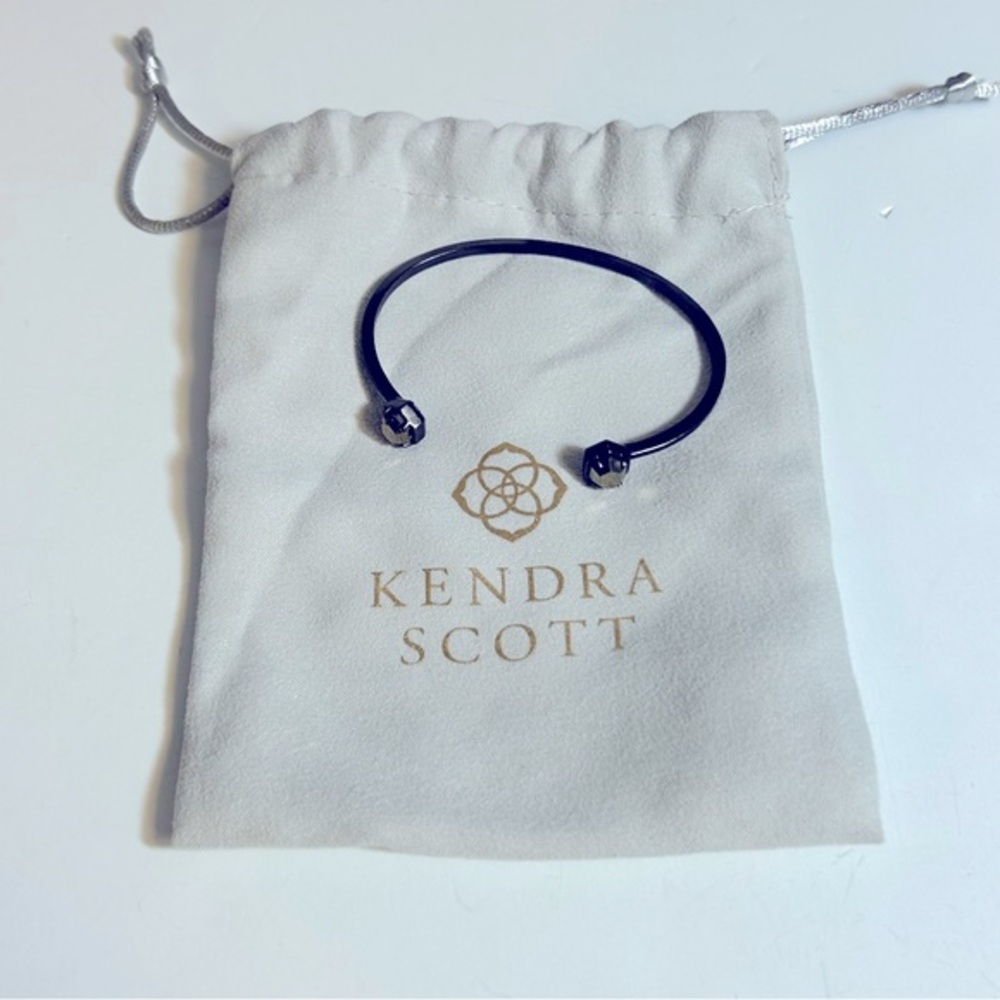 Kendra Scott Teddy Pinch Cuff‎ Gunmetal Bracelet